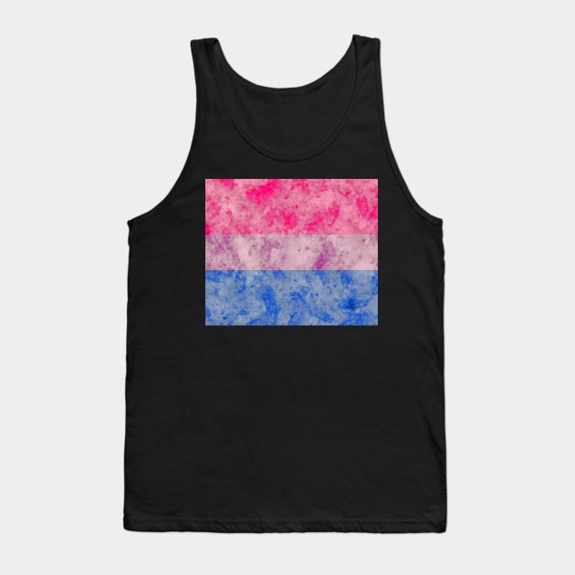 Bi Pride Flag - Water color Tank Top by MeowOrNever